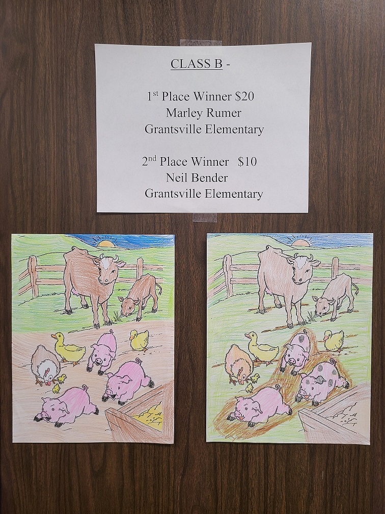 Garrett Soil Conservation Coloring Contest Winners Class B