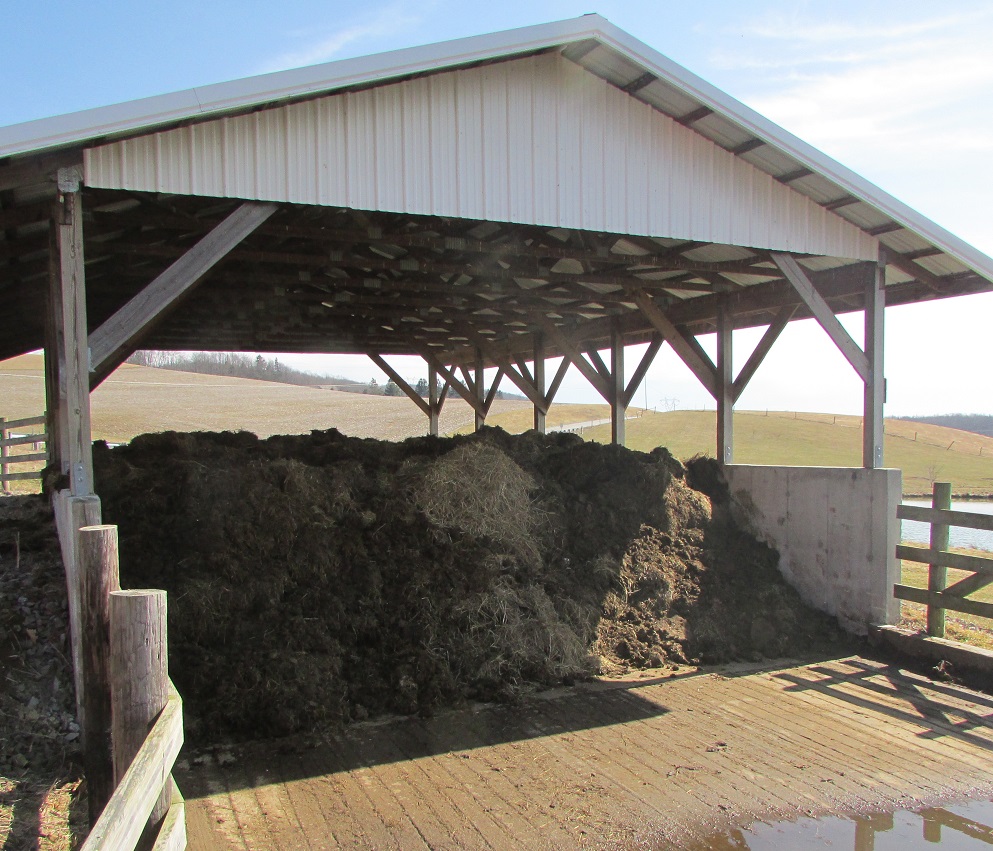Manure storage build from funding from Garrett Soil Conservation District