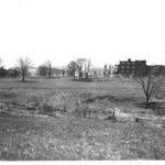 May 2, 1963 A view of the Oakland hospital field where a dam is proposed to stop flooding in Oakland, MD