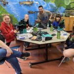 The Southern Salamanders Envirothon team poses with gifts of garden tools from the Garrett Soil Conservation District