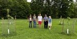 Friendsville mayor, and town employees pose with GSCD Board member.